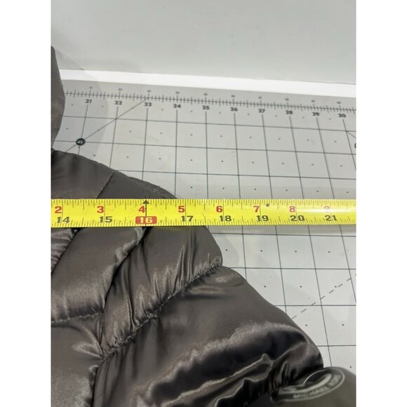Michael Kors Womens Packable Down Jacket Puffer Style M Metallic Gray - Picture 9 of 11